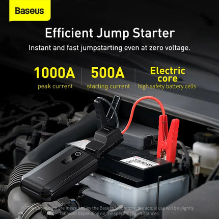 Power Up Your Journey: 1000A Super Energy Air Car Jump Starter with 10000mAh Capacity for Emergency Boosts