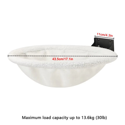Wall-Mounted Cat Hammock Cradle Cat Climbing Frame Floating Shelf Solid Wood Cats Scratch Posts for Sleeping and Playing Toy