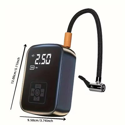 Powerful Wireless Car Air Compressor - Electric Tire Inflator for Cars, Motorcycles, Bicycles & More!