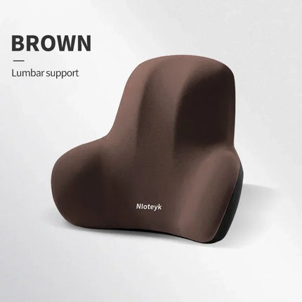 Memory Foam Car Neck Cushion Car Lumbar Support for Car Supplies Universal Neck Pillow Waist Cushion Car Seat Car Accessories