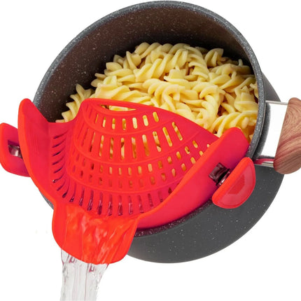 Revolutionary Heat-Resistant Silicone Clip-On Strainer: The Ultimate Collapsible Colander for Effortless Cooking!