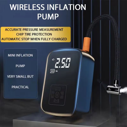 Powerful Wireless Car Air Compressor - Electric Tire Inflator for Cars, Motorcycles, Bicycles & More!