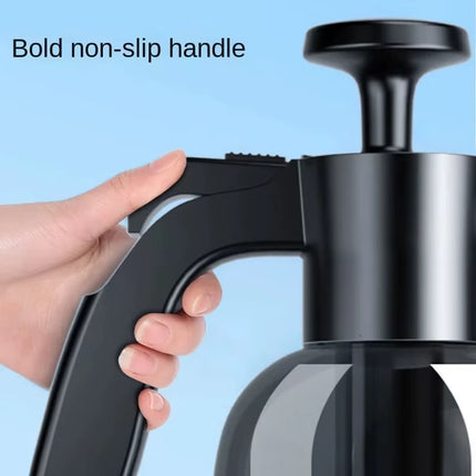 2L Hand Pump Foam Sprayer with 2 Types of Nozzle Hand Pneumatic Foam Cannon Snow Foam Car Wash Spray Bottle Car Window Cleaning