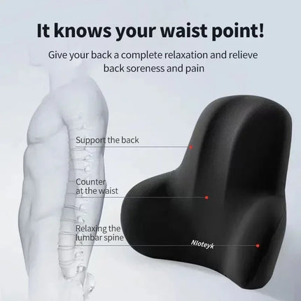 Memory Foam Car Neck Cushion Car Lumbar Support for Car Supplies Universal Neck Pillow Waist Cushion Car Seat Car Accessories
