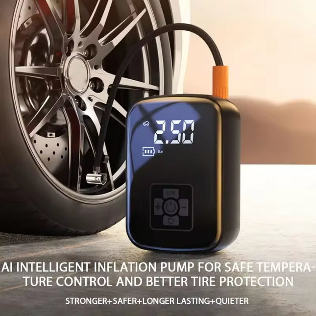 Powerful Wireless Car Air Compressor - Electric Tire Inflator for Cars, Motorcycles, Bicycles & More!