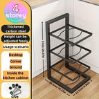 4 Tier Black